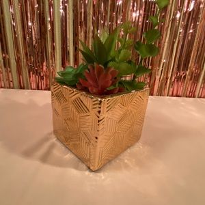 Rose Gold Artificial Plant